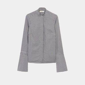 SUISTUDIO CALYPSO BELL SLEEVE CHECK BLOUSE - NWOT